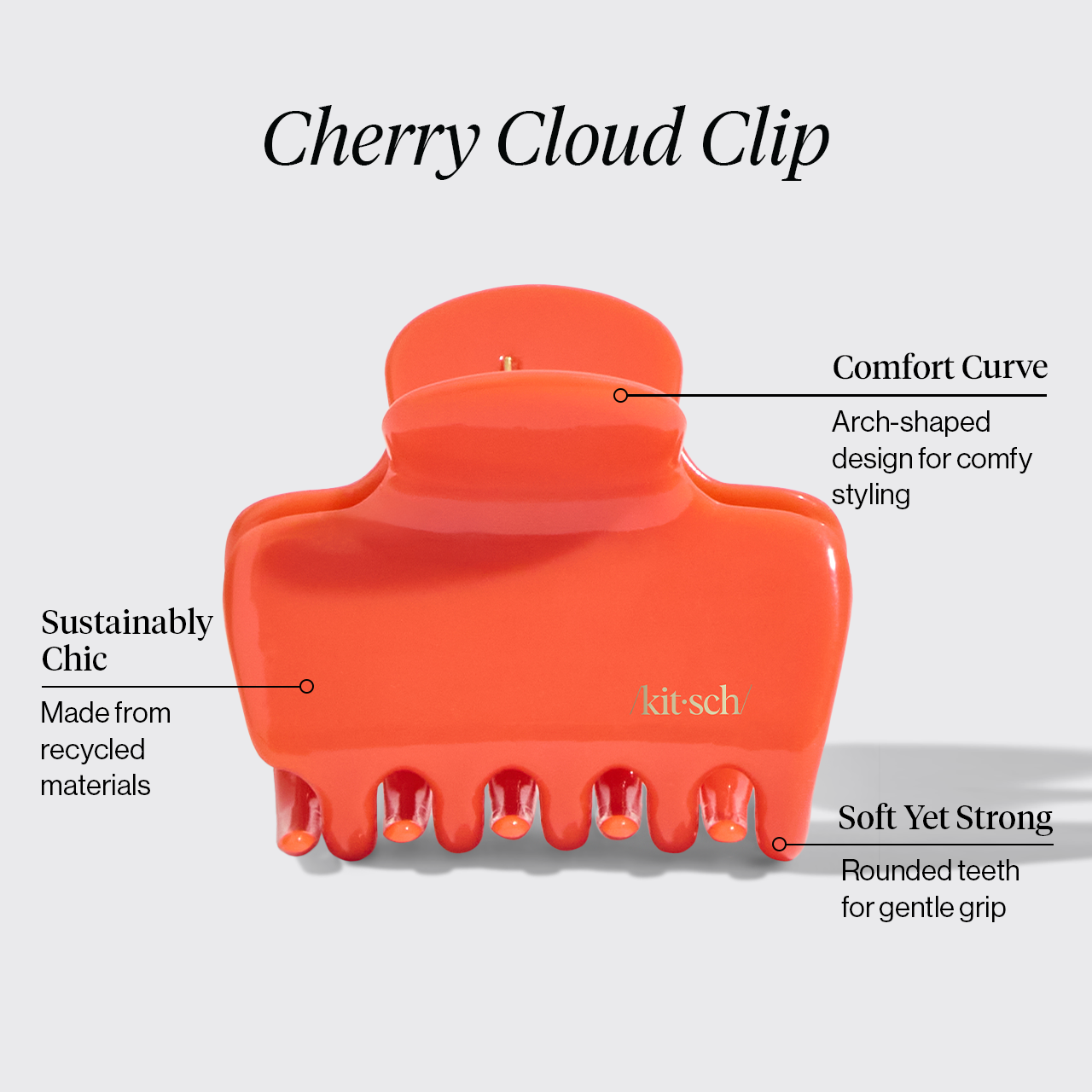 Cherry Cloud Claw Clip - Medium - Image 3