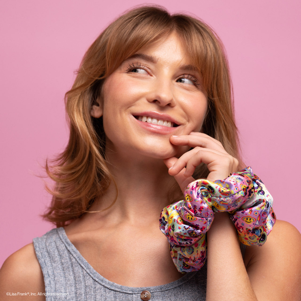 Lisa Frank x Kitsch Pillow Scrunchies® in Satin in The Fantastic World of Lisa Frank - Image 5