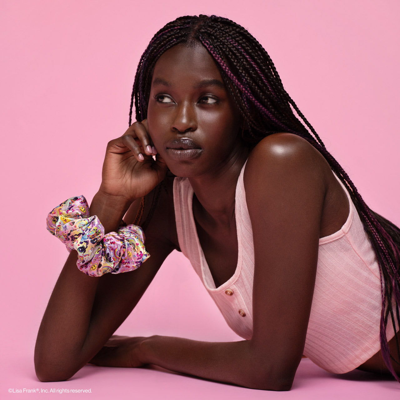 Lisa Frank x Kitsch Pillow Scrunchies® in Satin in The Fantastic World of Lisa Frank - Image 4