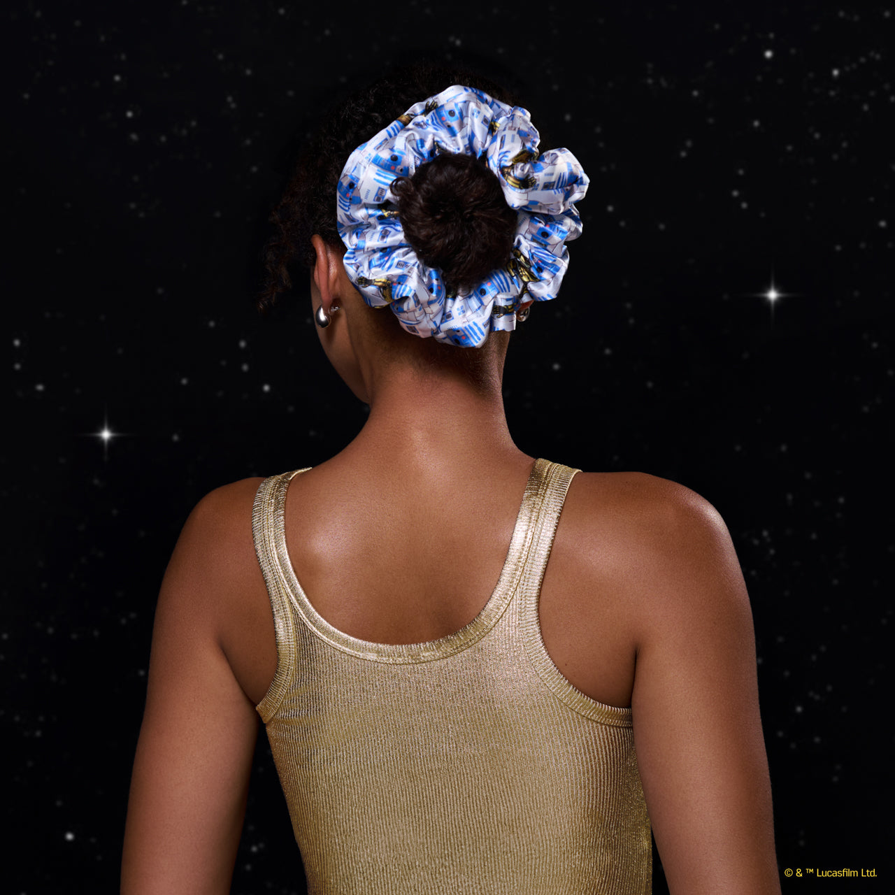 Star Wars™ & Kitsch Pillow Scrunchies® in Satin - R2-D2 & Stormtroopers - Image 4