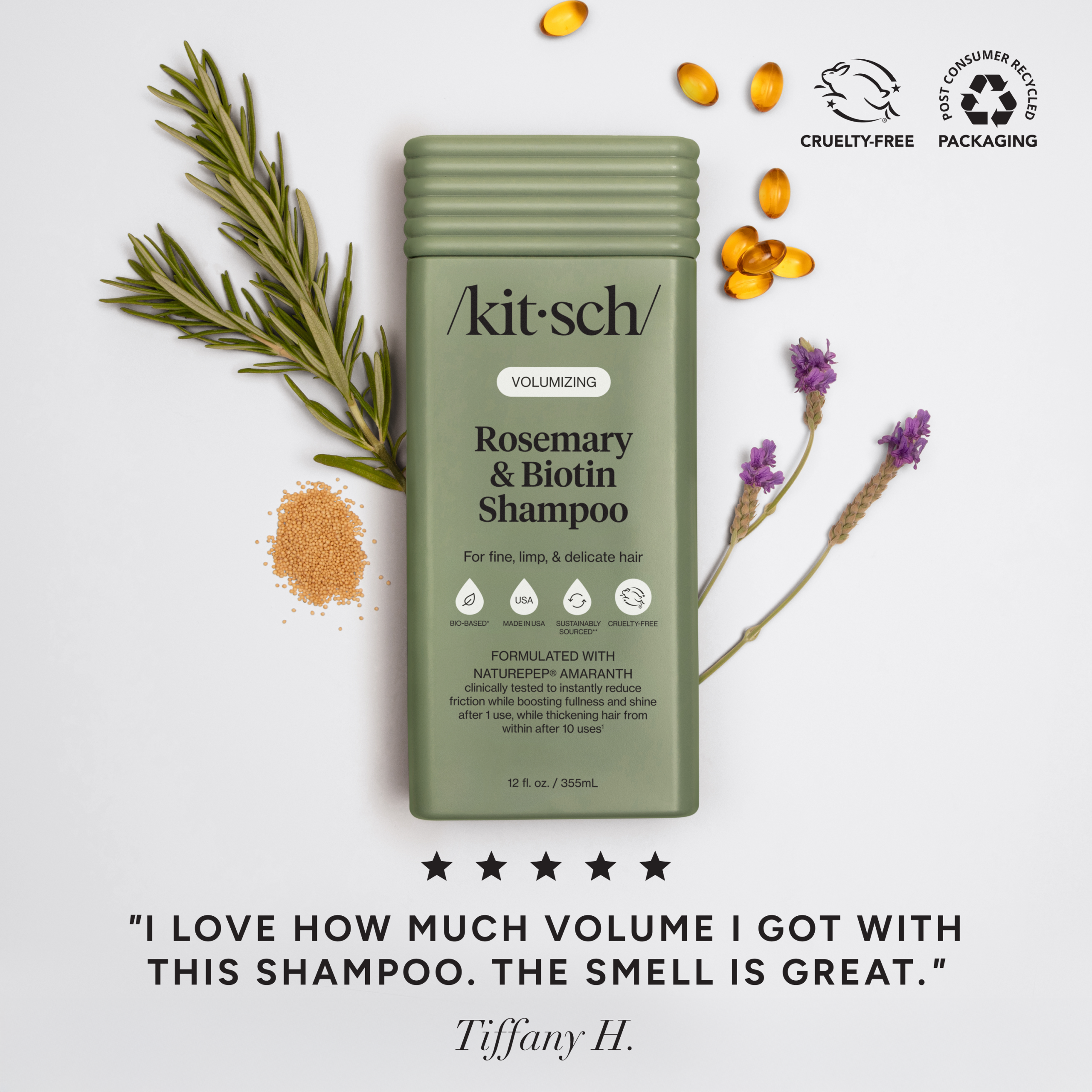 Rosemary & Biotin Volumizing Shampoo & Conditioner Combo - Image 2