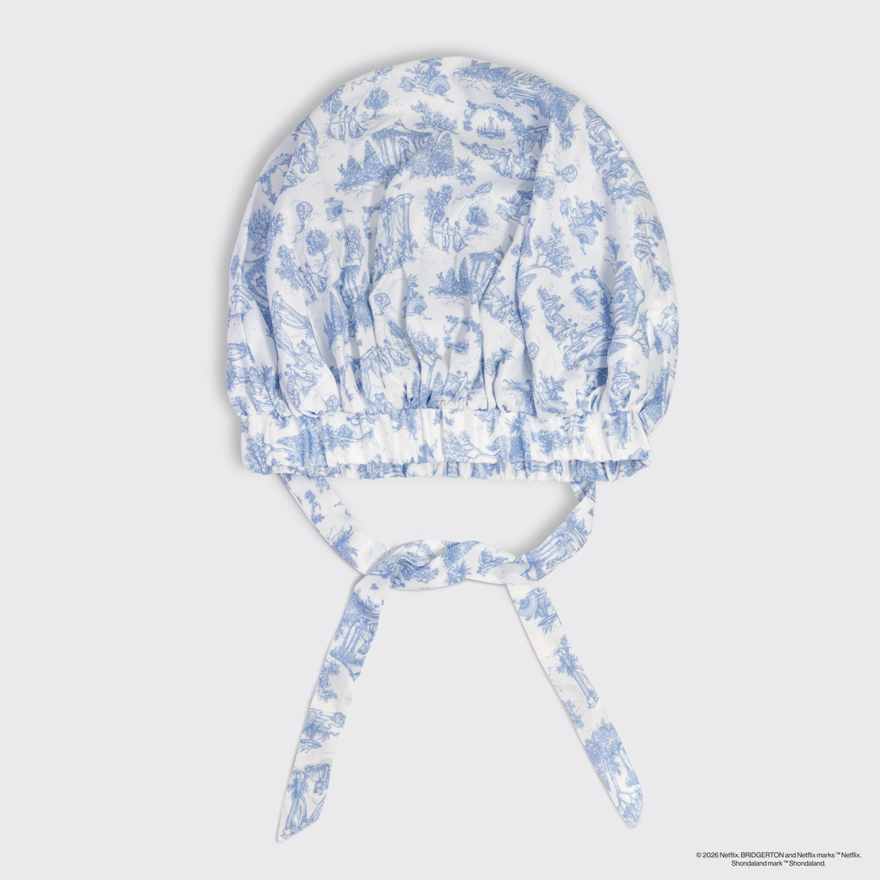 Bridgerton x Kitsch Breathable Satin Bonnet in Garden Toile - Image 3