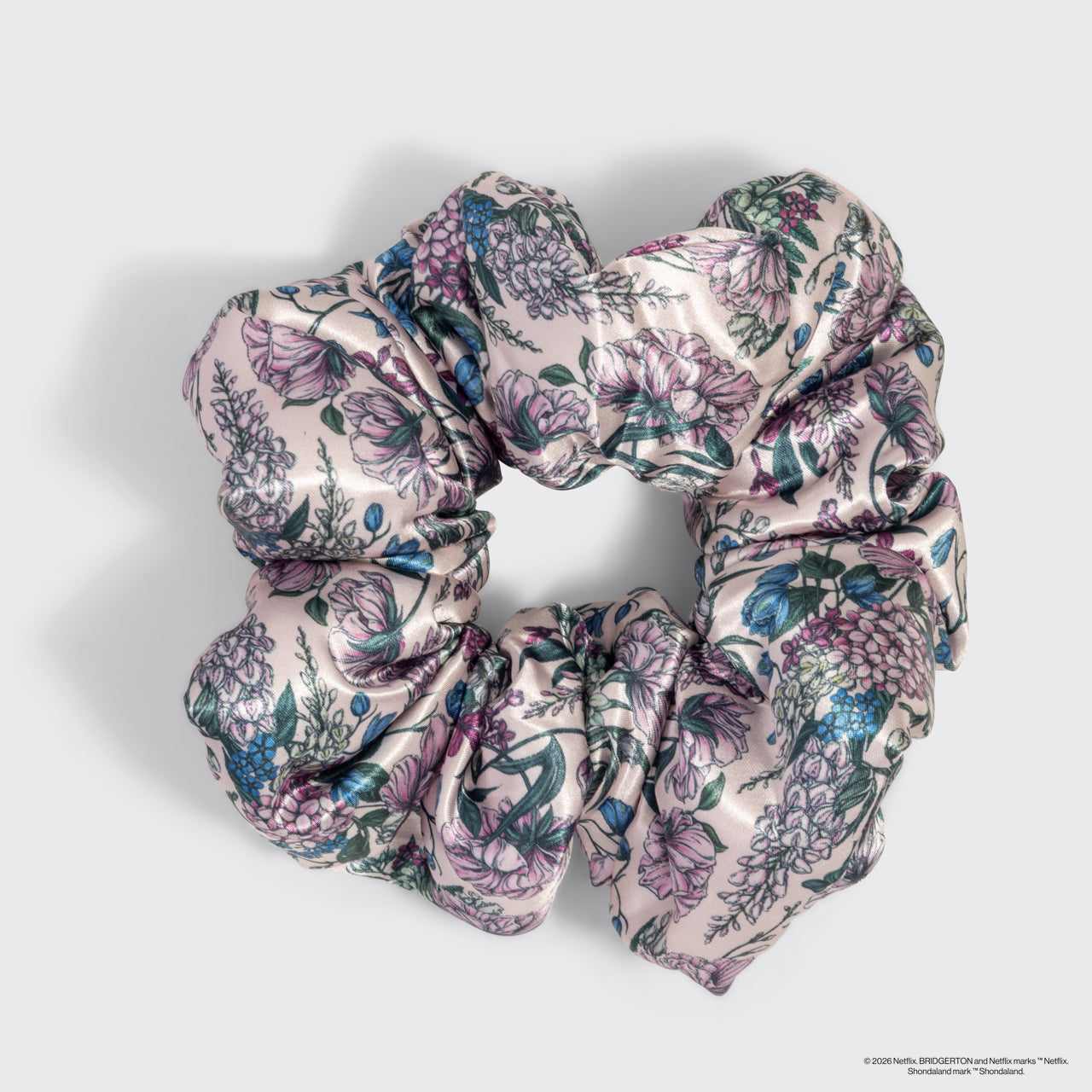 Bridgerton x Kitsch Satin Pillow Scrunchies® in Toile in Bloom - Image 5