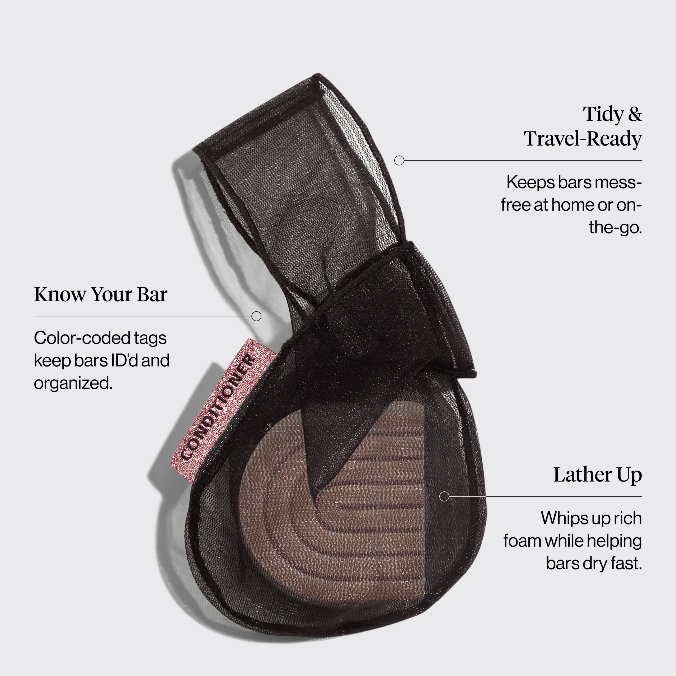 Black Conditioner Bar Bag - Image 3