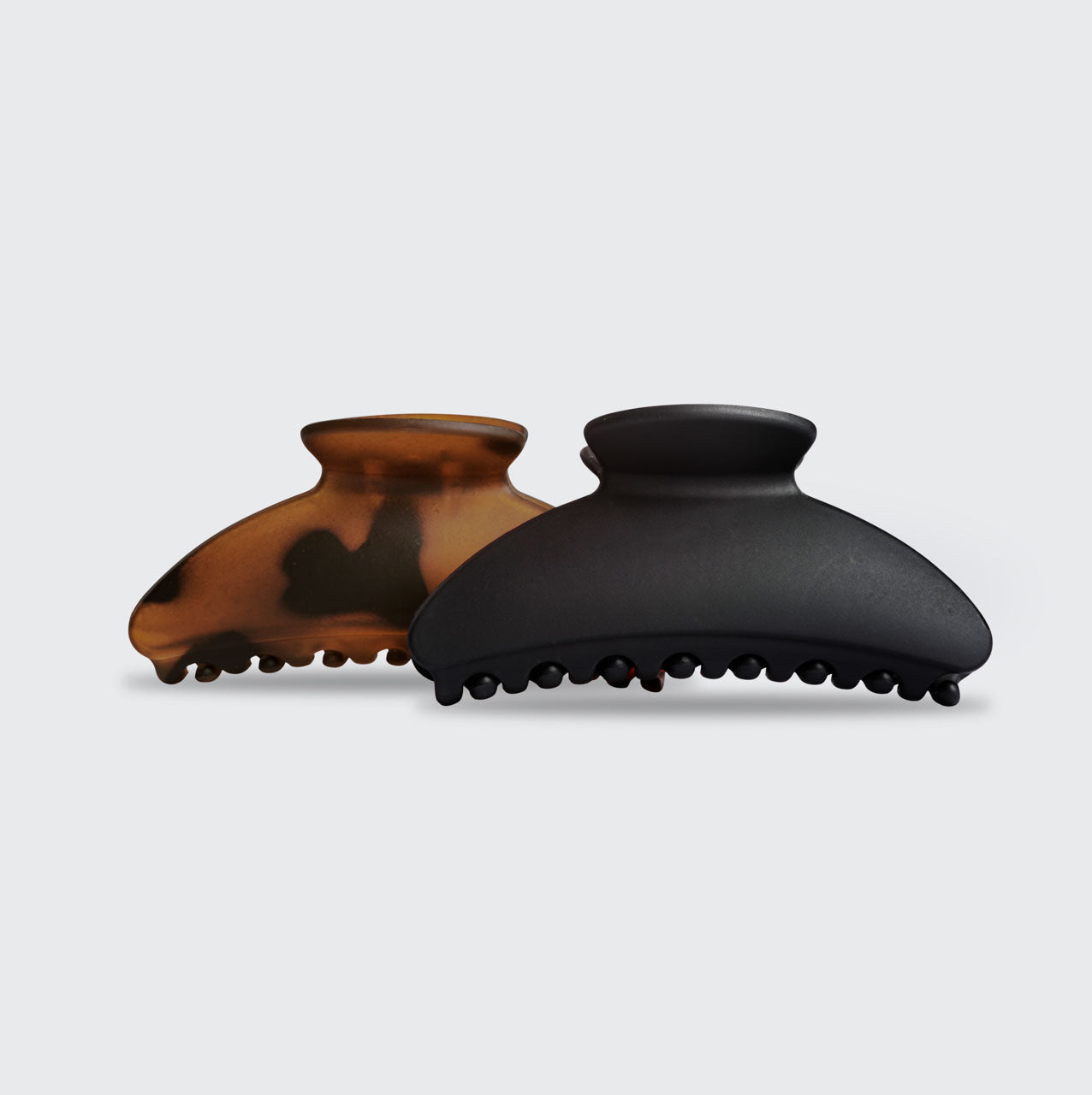 Black & Tort Curved Claw Clips 2pc Set - Medium - Image 3