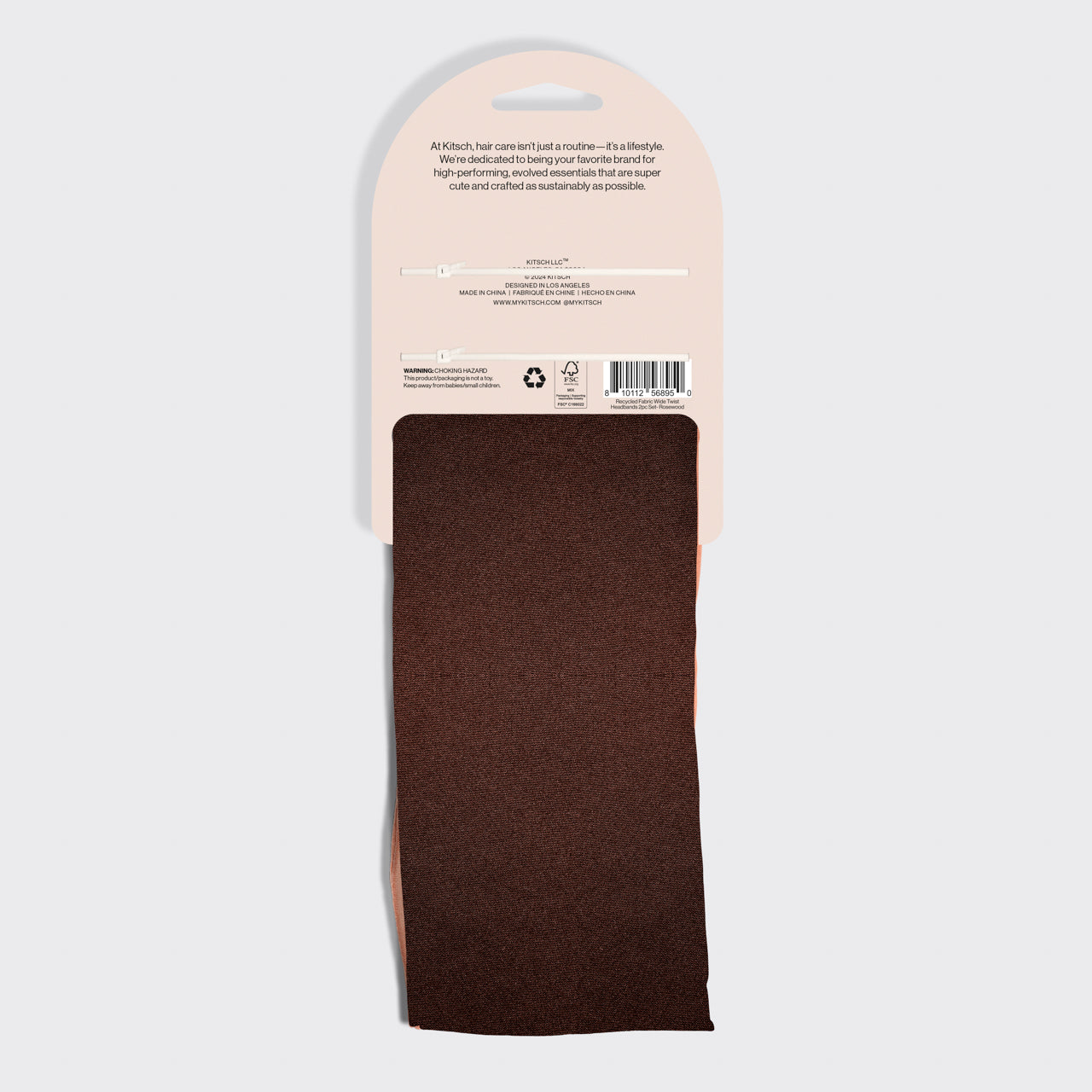 Rosewood Wide Twist Headbands 2pc Set - Image 5