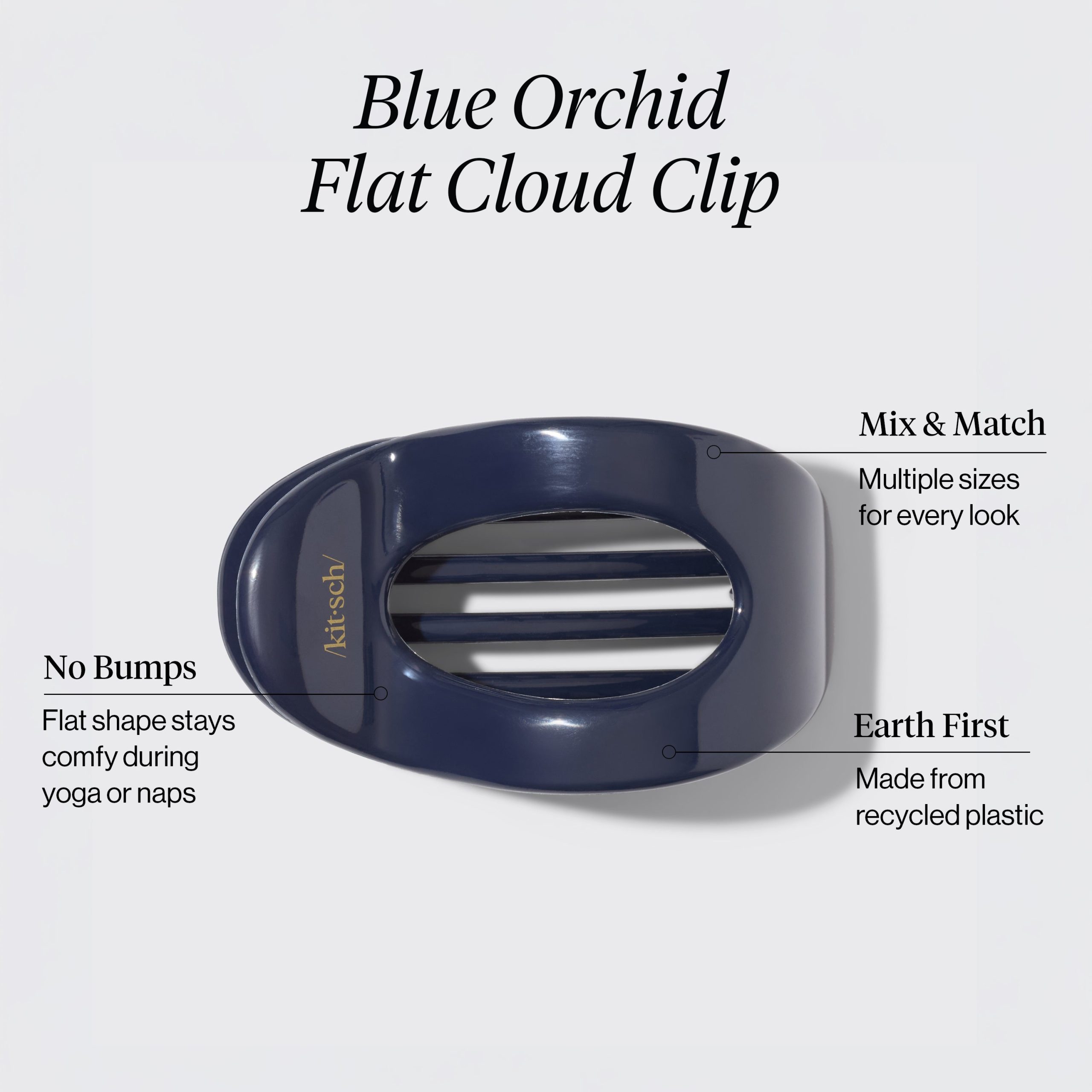 Blue Orchid Flat Cloud Clip - Large - Image 4