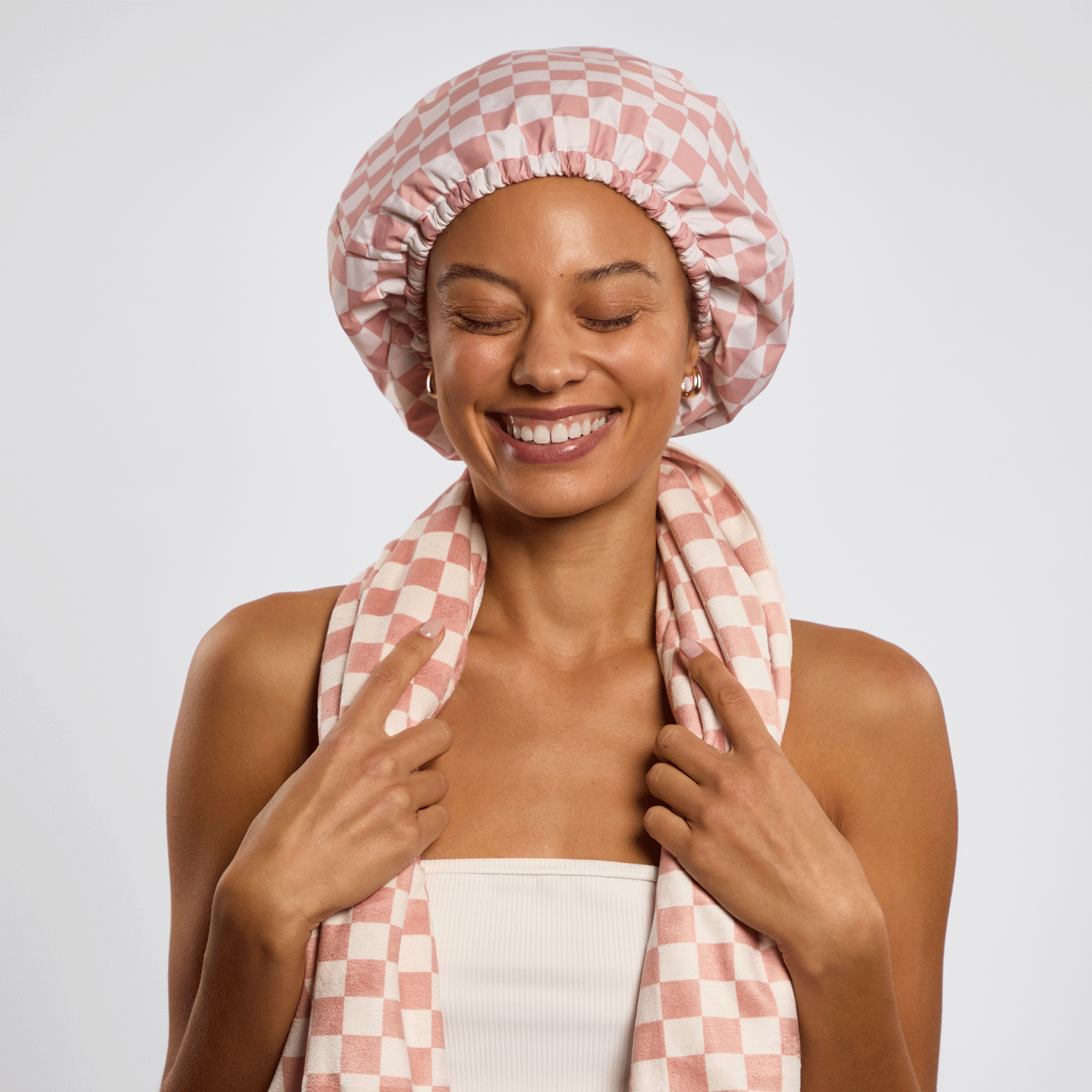 Flexi Shower Cap & XL Hair Towel 2pc Set - Image 2