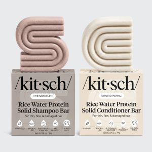 Rice Water Shampoo & Conditioner Bar Combo for Hair Growth